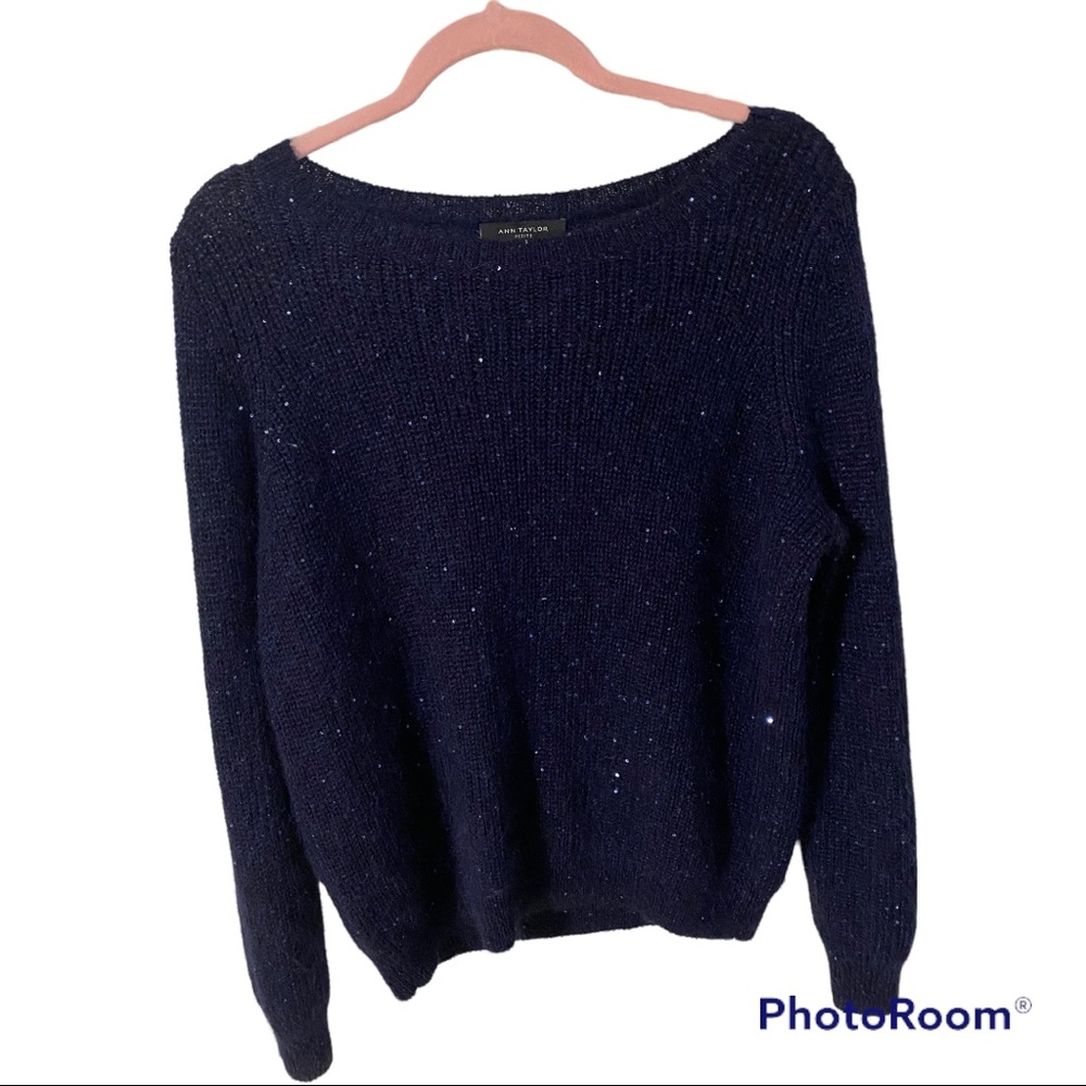 Ann Taylor Navy Blue Sweater